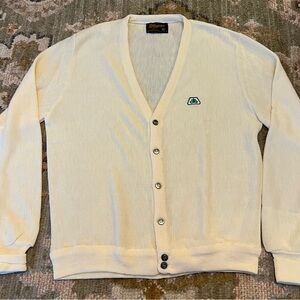 Pioneer Seed Vintage Sweater Made By Swingster Size XL Color Ivory‎
